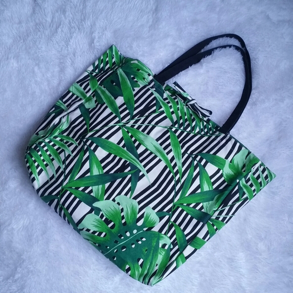 Palm Tree Canvas Tote Bag - Picture 1 of 8